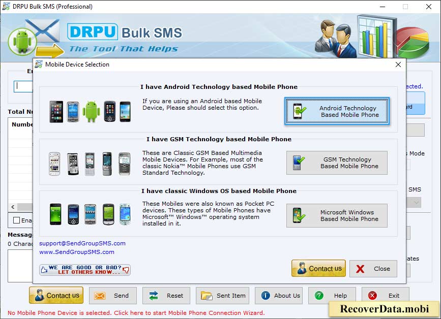 Bulk SMS - Mobile Text Messaging Software 