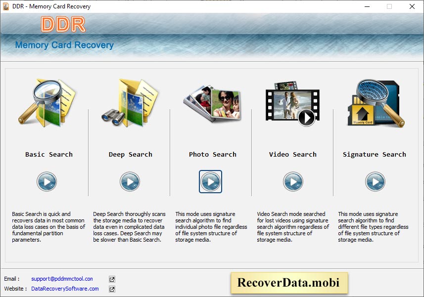 Memory Card Data Retrieval Software